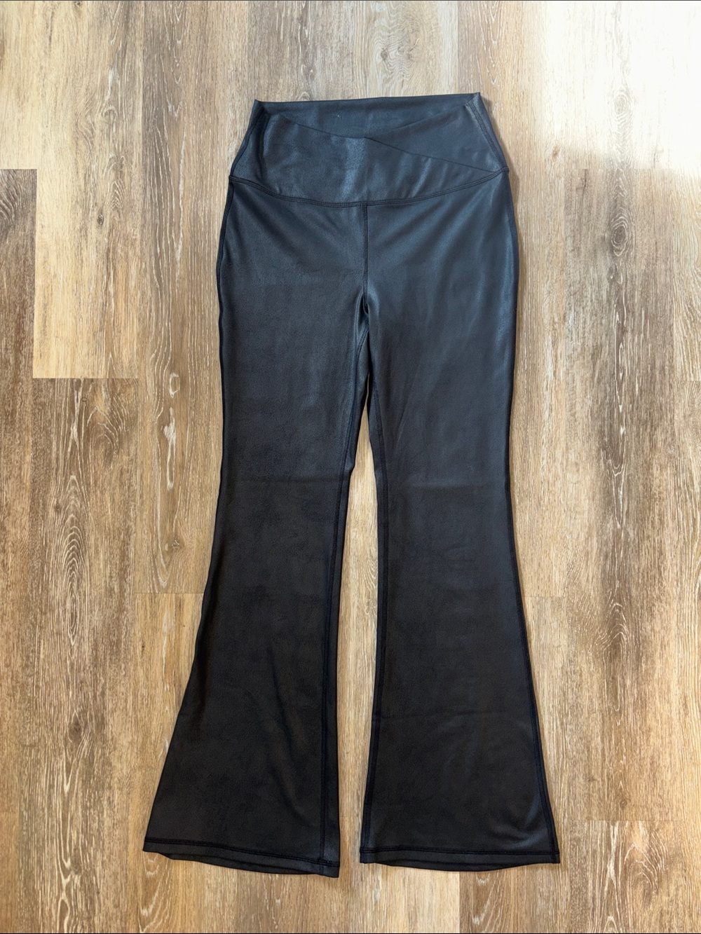 90 Degree By Reflex Black Boot-Cut Flare Pants